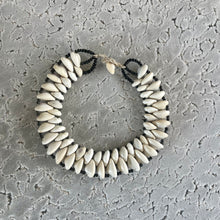 Load image into Gallery viewer, Collier Cauris porte bonheur( 2 rangées de Cauris)
