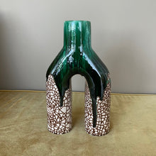 Laden Sie das Bild in den Galerie-Viewer, Vase artisanal marocain bicolore

