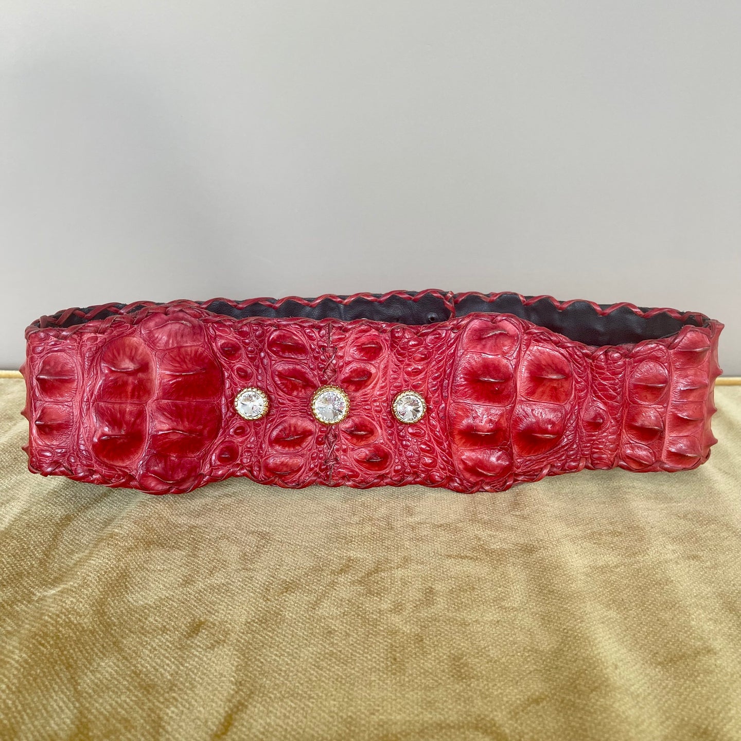 Ceinture Croco orné de Swarovski