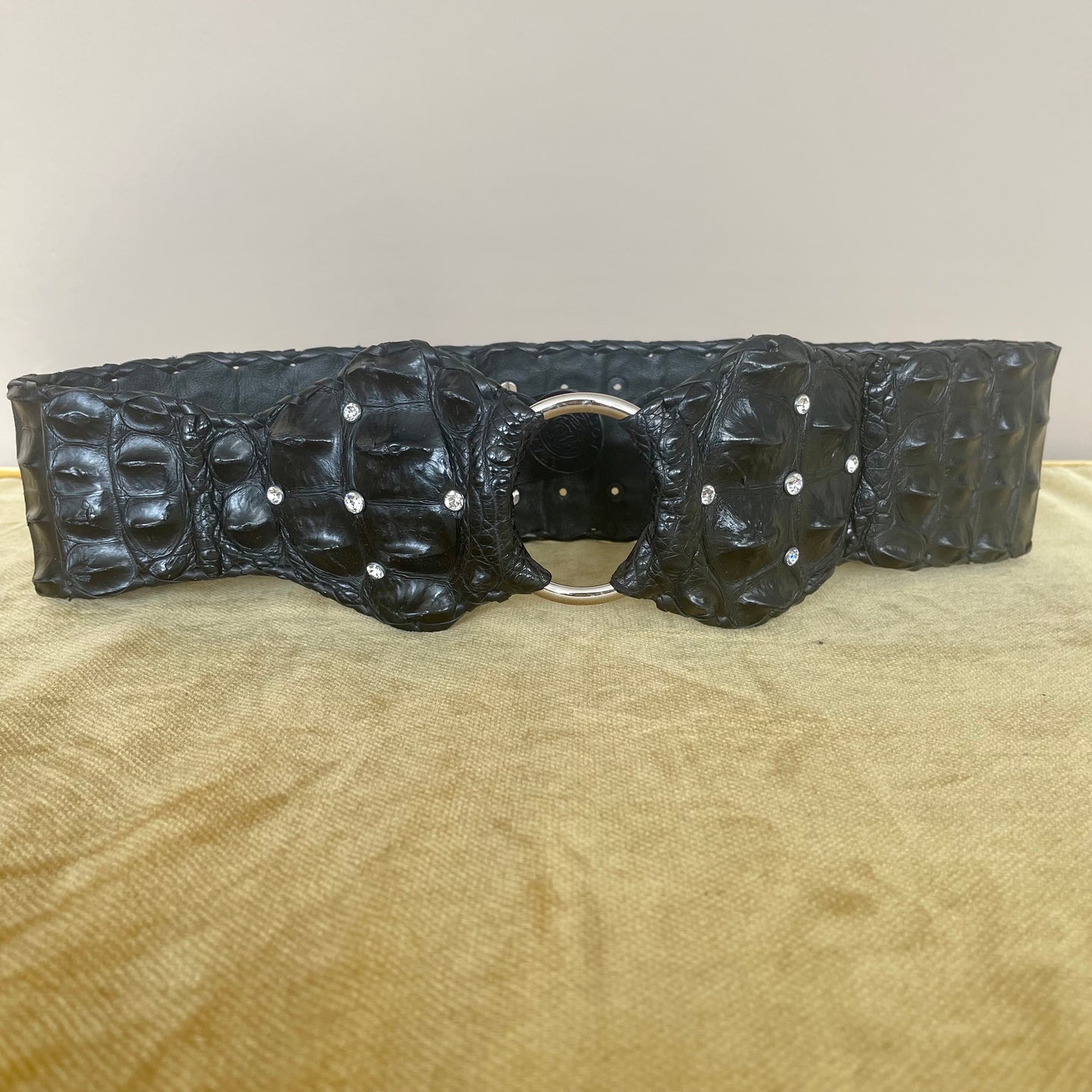 Ceinture Croco orné de Swarovski