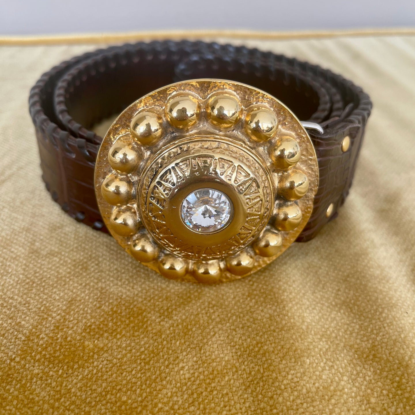Ceinture Croco orné de Swarovski