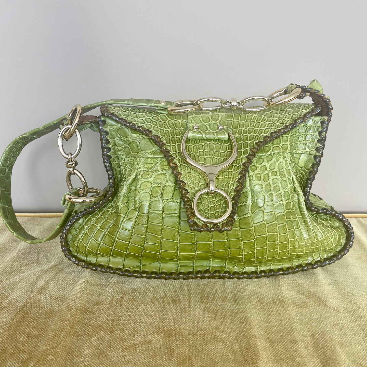 Purse Croco Vert